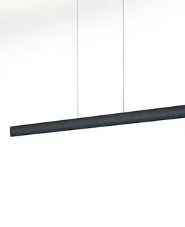 Závěsná světla Knapstein LED závěsné světlo Runa, černá, délka 132 cm