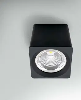 LED bodová svítidla CENTURY Stropní svítidlo LED QUBE ČERNÉ 161x161x164mm 35W 230V 3000K 45d IP20