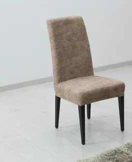 Židle Potah elastický na celou židli, komplet 2 ks Estivella odolný proti skvrnám, béžová