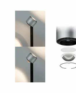 LED stojací lampy PAULMANN LED stojací svítidlo Aldan 17 W černá/hliník kartáčovaný stmívatelné 797.17 P 79717