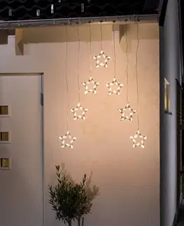 Vánoční osvětlení Konstsmide Christmas LED světelné závěsy hvězdy 70-flg.