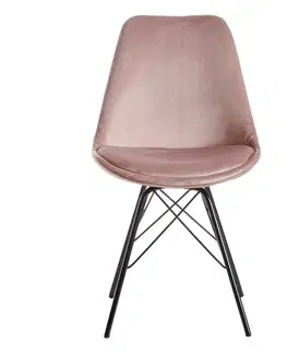 Židle do jídelny Sada Židlí Růžová