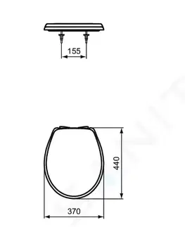 WC sedátka IDEAL STANDARD Eurovit WC sedátko softclose, bílá W303001