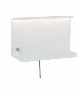 LED nástěnná svítidla PAULMANN LED nástěnné svítidlo Ablage Jarina 4,5 W bílá/dřevo, kov/umělá hmota 789.16