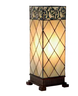 Stolní lampy Clayre&Eef Stolní lampa Diamond v Tiffany stylu 45 cm