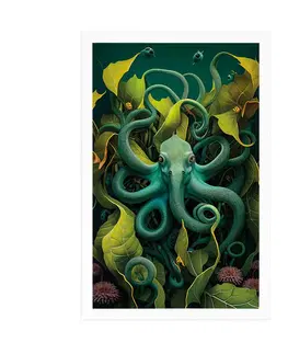 Podmořský svět Plakát surrealistická chobotnice