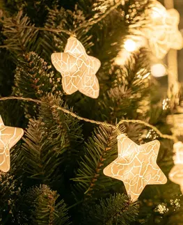 Vánoční řetězy a lamety DecoKing Vánoční LED světýlka Starse bílé