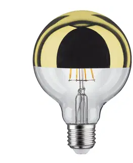 Stmívatelné LED žárovky Paulmann LED žárovka E27 827 6,5W hlava zrcadlo zlatá