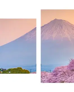 Obrazy přírody a krajiny 5-dílný obraz nádherné Japonsko