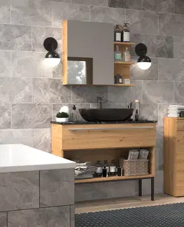 Koupelnový nábytek TP Living Koupelnová skříňka Nel V DS dub artisan