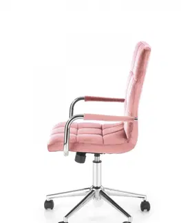 Kancelářské židle HALMAR Kancelářská židle Garria IV růžová