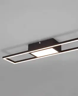 Stropní svítidla Reality Leuchten LED stropní světlo Rigido ovladač CCT černá