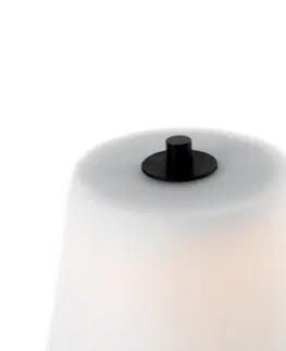 Stolni lampy Moderne tafellamp zwart 35 cm opaal glas incl. LED 3-staps dimbaar - Jent