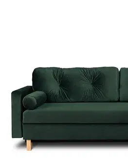 Pohovky a gauče Pohovka ERISO 3 tmavě zelená