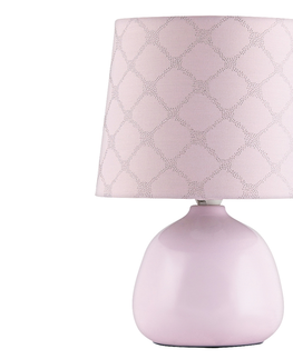 Lampy Rabalux Rabalux 4384 - Stolní lampa ELLIE E14/40W růžová 