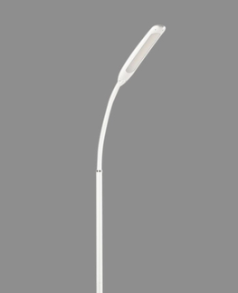 Stojací lampy Podlahová lampa s dálkovým ovládáním LP-YORK10W-00-DEC bílá