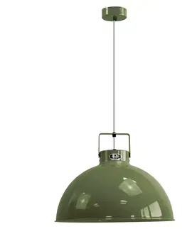 Závěsná světla Jieldé Jieldé Dante D450 závěsné světlo, olivová, Ø 45 cm