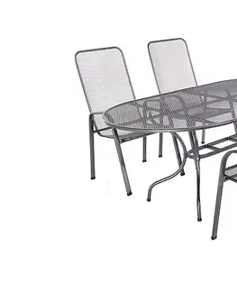 Zahradní stolky DEOKORK Kovový stůl oválný 160 x 95 cm