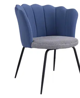 Židle Jídelní křeslo Modrá