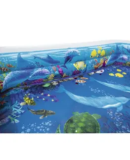 Bazény Bestway Nafukovací bazén 3D mořský svět, 262 x 175 x 51 cm