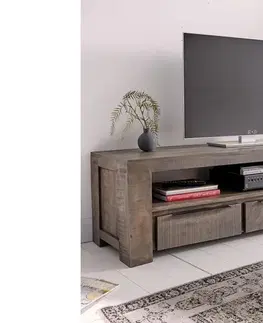 TV stolky LuxD Designový TV stolek Thunder 170 cm, šedé mango