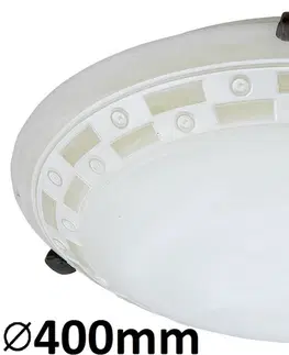 Klasická stropní svítidla Rabalux stropní svítidlo Tom E27 2x MAX 60W vzorovaný alabastr 3484