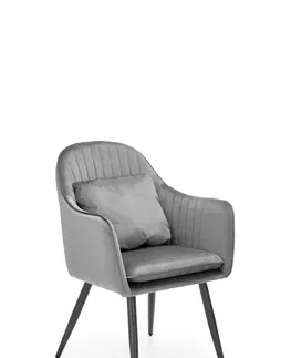Židle HALMAR Jídelní židle K464 šedá