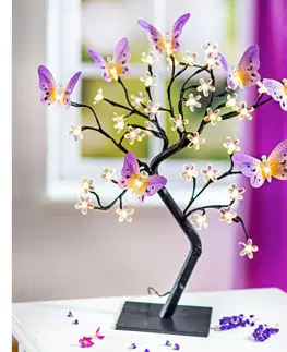 Svíčky a světelné dekorace Dekorační strom s motýly
