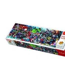 Puzzle TREFL Panoramatické Svět Marvelu 1000 dílků