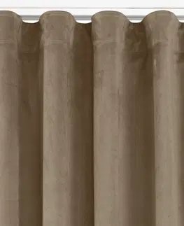 Záclony Závěs Homede Vila s klasickou řasící páskou béžový, velikost 135x300
