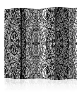 Paravány Paraván Ethnic Monochrome Dekorhome 225x172 cm (5-dílný)
