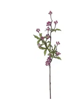 Květiny Umělá větev s listy a bobulemi, v. 71 cm
