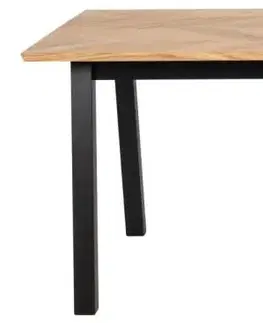 Jídelní stoly Actona Jídelní stůl Brighton 220 cm dub/černý