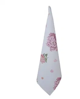 Utěrky Bavlněná utěrka s květy hortenzie Vintage Grace II - 50*70 cm Clayre & Eef VTG42-2