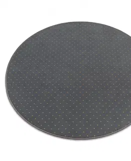 Koberce a koberečky Dywany Lusczow Kulatý koberec AKTUA Rania šedý, velikost kruh 170
