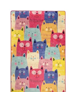 Koberce a koberečky Conceptum Hypnose Dětský koberec Cats 100x160 cm vícebarevný