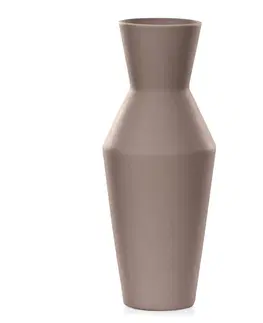 Dekorativní vázy AmeliaHome Keramická váza Giara cappuccino, velikost 10x10x24
