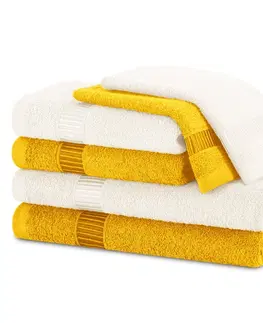 Ručníky AmeliaHome Sada 6 kusů ručníků AVIUM klasický styl oranžová
