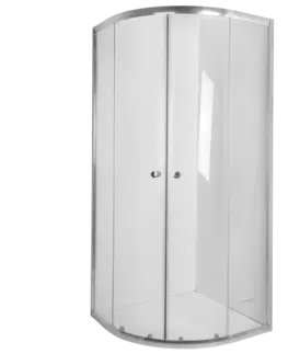 Sprchové kouty INVENA Sprchový kout čtvrtkruh VITORIA, profil: chrom, sklo čiré 90x90cm AK-49-195-O