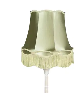 Stojaci lampy Retro stojací lampa šedá se zeleným odstínem Granny - Classico