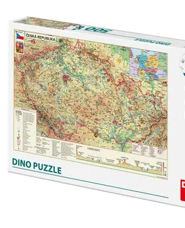 Hračky puzzle DINO - Mapa české republiky 500 dílků