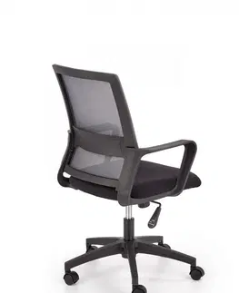 Kancelářské židle HALMAR Kancelářká židle Manu černá/šedá
