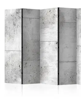Paravány Paraván Concretum murum Dekorhome 225x172 cm (5-dílný)