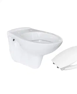 Koupelna MEREO WC závěsný klozet vč. sedátka CSS117 VSD74S1