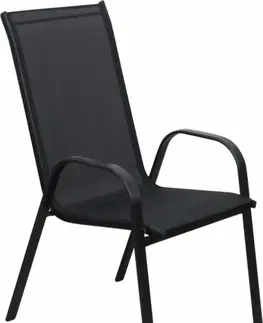 Zahradní křesla a židle Zahradní židle XT1012C (ZWC-2429) ROJAPLAST Černá