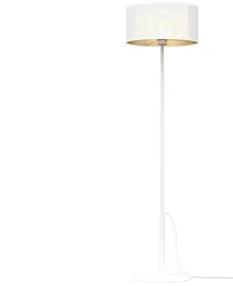 Lampy  Stojací lampa LOFT SHADE 1xE27/60W/230V bílá/zlatá 