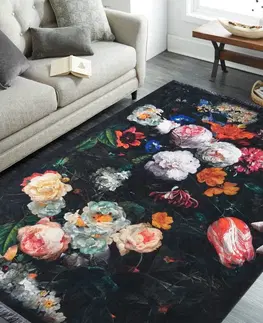 Moderní koberce Protišmykový koberec s očarujúcim kvetinovým motívom Šířka: 60 cm | Délka: 100 cm