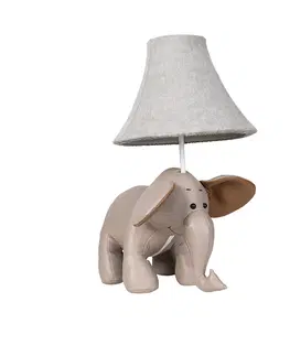 Stolni lampy Kinder tafellamp olifant grijs - Bobbie