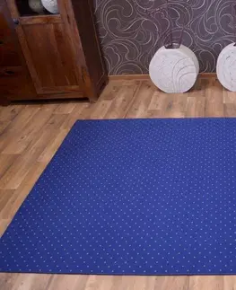 Koberce a koberečky Dywany Lusczow Kusový koberec AKTUA Mateio modrý, velikost 400x450