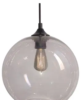 LED osvětlení Závěsná lampa EDISON Z Candellux Průhledná